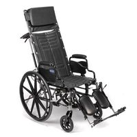 Reclining Manual Wheelchair (Invacare Tracer SX5 Recliner w/Desk-Length Arm and Elevated Legrests - Size 16 x 16)