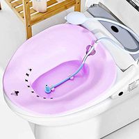 Sitz Bath for Over The Toilet Postpartum Care, Anal Postoperative Care Basin, for Hemorrhoids and Perineum Treatment, Alleviate Vaginal or Anal Inflammation, Foldable Easy to Store (Purple)