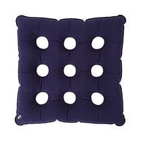 Healifty Medical Air Cushion Square Wheelchair Mat Inflatable Anti Bedsore Chair Pad Breathable Cushion (Purple)