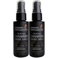 Cannabis Confidential—Instantly REMOVES Cannabis/Marijuana/Weed/Pot Odor Smell, Natural Neutralizer/Remover for Hands, Hair, Home, Rooms, Clothing, and Car, 2-Pack