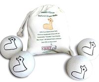 Alpaca Dryer Balls 4-Ball Gift Set in Gift Bag | 100% Natural Premium Reusable Alpaca Wool XL Dryer Balls | Organic and Hypoallergenic, for Sensitive Skin