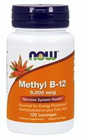 NOW® Methyl B-12, 5000 mcg, 120 Lozenges