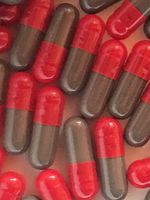 Empty Gelatin Capsules Size 4 RED & Gray (100)