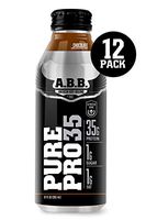 American Body Building Pure Pro 35, Premium Protein Shakes, Muscle Recovery, HI-Protein, Low Fat, Low Sugar, Chocolate Flavored Ready to Drink 12 oz Bottles, 12 Count