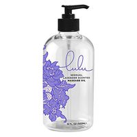 Lulu Lavender Massage Oil. with Jojoba and Essential Oils for Therapeutic Massaging 16 Ounce.