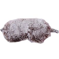 Sleep Mask Lovely Portable Fake Fur Elastic Sleep Eye Cover Blindfold Mask