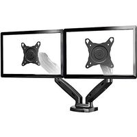 Dual Monitor Desk Mount for 17 to 27-Inch LCD LED Monitors up to 14.3 lbs VESA 75x75 100x100