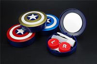 Contact Lens Case with Mirror Plastic Contact Lenses Box with Tweezers Cosmetic Box