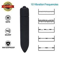 Upgrade Travel 10 Pattern Vibrations Cordless Massager for Neck and Back,Waterproof,Wireless Mini Massager (Black)