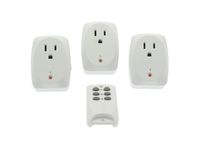 Monoprice 3-Pack Indoor Remote Controlled Power Socket Outlet