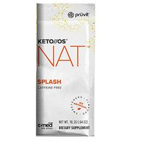 Pruvit Keto//OS NAT Splash Caffeine Free, BHB Salts Ketogenic Supplement Ketones, Workout Energy Boost Through Fast Ketosis (Keto OS NAT Splash, 20 Sachets)