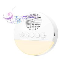 AQSURE White Noise Machine with Night Light for Sleeping, Sleep Machines with 20 Soothing Sounds, Adjustable Volume, Timer and Memory Function for Adults Travel Office Privacy (White)