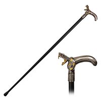 36" Snake Head T Style Handle Steel Metal Gentlemen Walking Cane Stick M-2510-SN