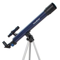 Twin Star 50mm Beginner Compact Refractor Travel Telescope Brand (Telescope with Ultimate Factivity, Blue)