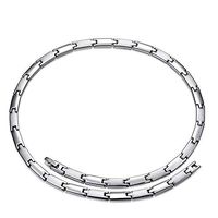 AKSONUS Health Necklace,Magnetic Therapy,Link Chain Necklace for Men Women,Titanium Germanium Energy Choker Necklace for Neck Arthritis Headaches Shoulder,Pain Relief Jewelry