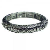 Magnetic Bangle Bracelet with Crystal Design
