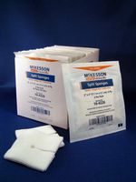 McKesson - I.V. / Drain Split Dressing McKesson Poly / Rayon Blend 2 X 2 Inch Square Sterile - 2/Package - McK