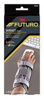 Futuro Deluxe Wrist Stabilizer, Helps Relieve Symptoms of Carpal Tunnel Syndrome, Firm Stabilizing Support, Right Hand, Small/Medium, Gray