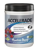 PacificHealth Accelerade, All Natural Sport Hydration Drink Mix with Protein, Carbs, and Electrolytes for Superior Energy Replenishment - Net Wt. 2.06 lb., 30 serving (Mountain Berry)