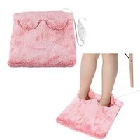 ZXGFA Electric Foot Warmer with Temperature Adjustable and Handheld Controller, Heated Cosy Slipper for Feet for Arthritis, Circulation and Cold Feet