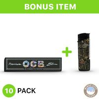 OCB Rolling Papers - Premuim Slim (10) Free LED Lighter