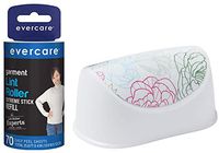 Evercare BelleVie Extra Sticky Table Top Lint Roller with 50 Layers + 70 Layer Refill (120 Sheets Total) Flowers