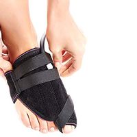 DONGBALA Bunion Corrector, Inflatable Big Toe Straightener Hallux Valgus Splint for Night Pain Relief Bunion Surgery Recover with Air Pump(Black),rightfoot