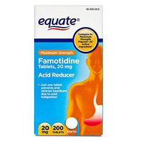 Equate Maximum Strength Gamotidine Tablets 20mg, 200ct, Acid Reducer
