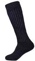 Therapeutic Alpaca Socks - Over The Calf - Diabetic, Neuropathy, Large Calf Socks by Alpacas of Montana (Small, Black)