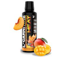VMI Sports L-Carnitine Liquid Heat 1500 Thermogenic Fat Burner, Peach Mango Flavor, 31 Servings Per Bottle, Boost Metabolism & Energy, Caffeine-Free, Weight Loss (16 FL OZ)