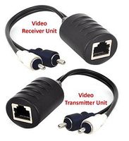 Composite RCA Video Balun Extender Over Cat5 Cat5E Cat6 Cable