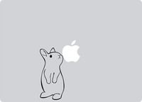 Rabbit Vinyl Decal Sticker Bunny Laptop MacBook Tablet Decor