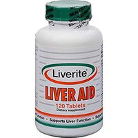Liverite Liver Aid 120 Tablets, Liver Support, Liver Cleanse, Liver Care, Liver Function, Energy.