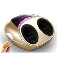 Foot Massage Machine Foot Foot Massager Multifunctional Electric Automatic Kneading for The Elderly 4D Full Package Leg Soles Acupressure,Gold