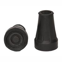 PCP Crutch Tip Replacement, Black, Large