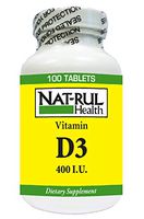 NAT-Rul Vitamin D 400iu Tablets 100
