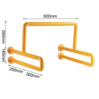 Bathroom safety rails Bathroom Safety Toilet Rail, Toilet Safety Frame With Toilet Seat Assist Handrail Grab Bar, Medical Supply For Elderly Disabled (Color : Yellow)