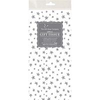 Silver Stars Glittered Gift Tissue Paper (4)