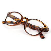 Tyjie Unisex Reading Glasses Spring Hinge Round Presbyopic Eyeglasses +1.0-4.0