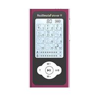 HealthmateForever Pro12ABQ Red 12 Modes Best Muscle Simulator tens EMS nmes Unit Machines Electric Electronic Pulse Massager Back Neck Shoulder Knee Legs Body Pain tmj Replacement Pads