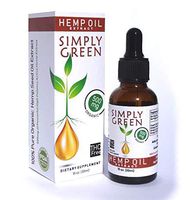 Simply Green Hemp Oil Extract for Stress and Pain Relief - Organic Liquid Hemp Seed Oil Drops - Natural Supplement rich in Omega 3-6-9 Fatty Acids - Anti-Inflammatory - 500mg - 1 fl oz (30ml)