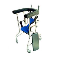 Like Home US Elderly Walker Portable Trolley Foldable Old car Wheeled Walker with Cushion Walking Assisted Walker