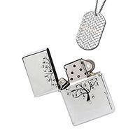 New Vibe Silver Flip Top Lighter - Curious Kitty Cats