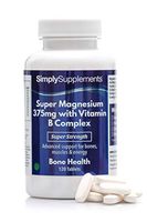 Super Magnesium 375mg with Vitamin B Complex | Bone Health | 120 Tablets