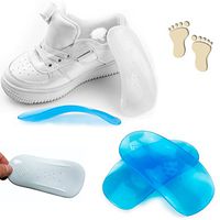 Kids Arch Support Orthotic Pads, O/X Type Leg Corrective Insole, Leg Posture Corrector, Flat Feet Plantar Fasciitis Inserts, Pronation Correctors Straigtener, for Fallen Arches Bowlegs (Blue, M)