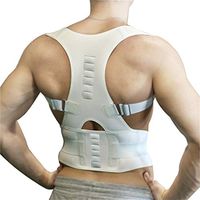 Aofit Upgraded Version 10PCS Magnets Back Support Belt for Posture Correction and Back Pain Support - Unisex (XL, White)