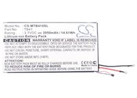 Cameron Sino 3950mAh Li-Polymer High-Capacity Replacement Batteries for Motorola Xoom 2, MZ615, MZ616, MZ617, Xoom 8.2, MZ609, fits Motorola SNN5900, SNN5900A, TB41