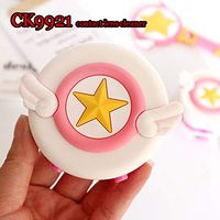 CK9921 Card Captor Sakura Soft PVC Star and Wing Deco Contact Lens Cleaner, Lens Box