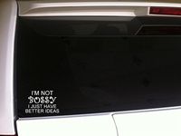 Not Bossy Better Ideas 6" Vinyl Sticker DecalG56 Funny Phrases Quotes Laptop Friends Boss Humor