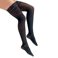 FLA Activa Soft Fit Grad Therapy Closed Toe Thigh Highs w/Lace Band 20 30 mmHg